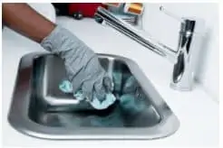 Gift ideas for mom.  Hire a cleaning service, someone cleaning a sink.
