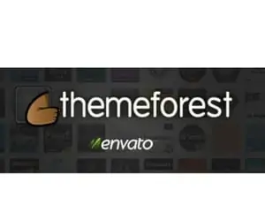 Ad for themeforest, a blog template for purchase