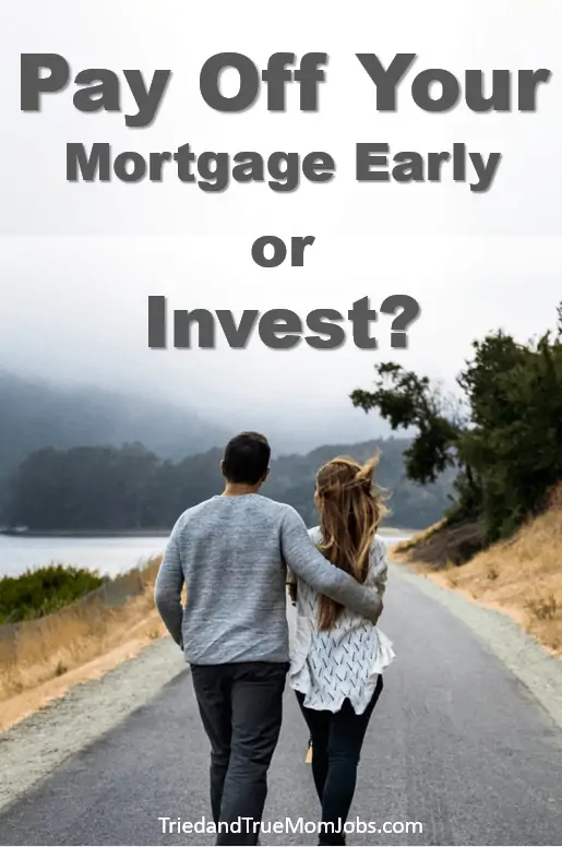 Text: Pay off your mortgage early or invest?