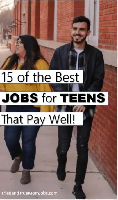 Text: 15 of the best jobs for teens that pay well