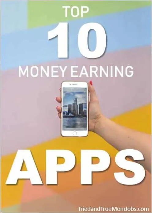 Text: top 10 money earning apps