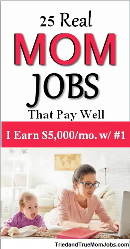 stay at home mom jobs poster 