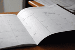 Monthly calendar