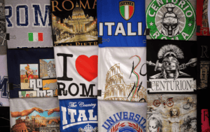 Shirts with different country logos