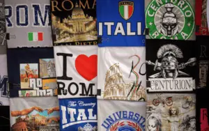 Shirts with different country logos