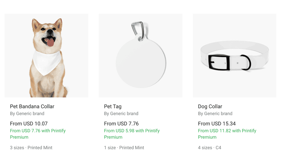 Dog wearing a bandana, silver pet tag and collar